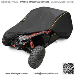 Kemimoto UTV X3 Cover Compatible with Can Am Maverick X3 XMR XRC MR R/X DS RS RC Turbo R 900 HO with Relective Strip to Protect from Rain, Snow, Dirt, Debris and Damaging UV Rays