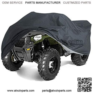 ATV Cover XL Heavy Duty Waterproof Windproof Large Quad ATV Four Wheeler Cover for All-Season Outdoor for Polaris Sportsman Yamaha Grizzly Honda Kawasaki (6.9 x 3.9 x 3.8 ft)