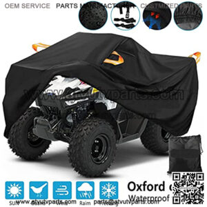 ATV Cover, Waterproof ATV Cover for Polaris Sportsman Yamaha Grizzly Wolverine YFZ Honda Sportrax TRX Kawasaki Bayou Wheel Car Black (79" L x 37" W x 42" H)