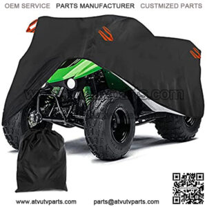 ATV Cover, Heavy Duty Quad Rain Waterproof Cover 420D Fabric Universal Fit for Polaris Sportsman Yamaha Grizzly Kawasaki Honda (XL)