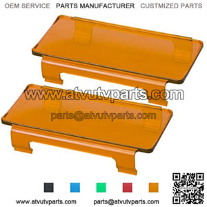 Auto Power Plus Amber Led Light Bar Cover, 2 Pcs 6 Inch Amber Dual Row Led Fog Tail Light Bar Lens Protective Cover Kits for Off Road Trucks ATV UTV