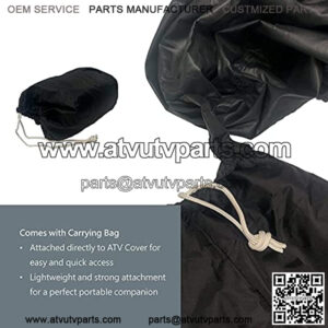Heavy Duty Weatherproof ATV Cover for Outdoor All Terrain Vehicle Protection in Sizes XL and XXL (Black, XL) (Color : Black, Size : XL)