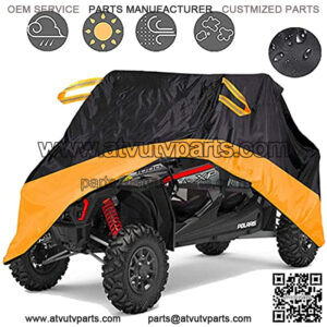 ATV Cover,Heavy Duty Waterproof Outdoor UTV Cover Quad Bike ATV ATC Car Cover Protect Snow Rain or Sun,2-3 Passenger (3XL)