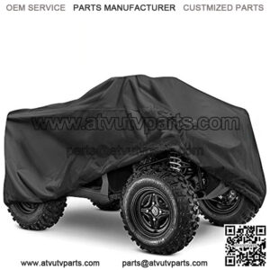 Caterpillar MudShield All Weather Waterproof Outdoor ATV Cover for Ultimate Protection Heavy Duty XXL 102"" x 48"" x 44""", Black