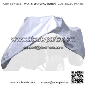 Coverking/MODA UAVLGWRE62 Universal Fit All-Weather Waterproof Cover for ATV Large with Rack- (Silverguard)