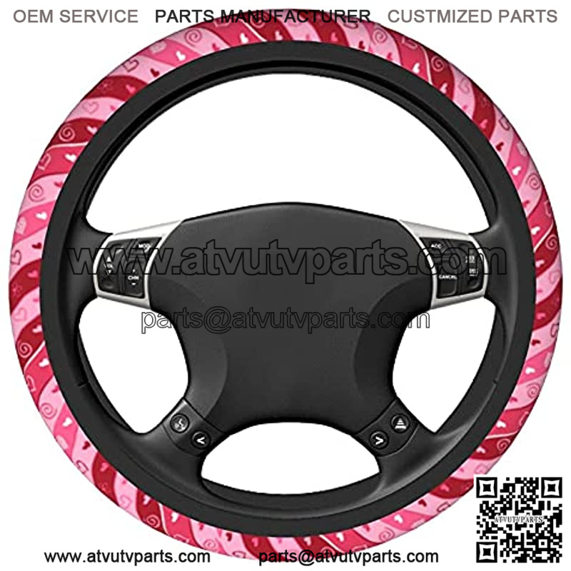 Hearts Flower Steering Wheel Cover Non Slip Protect The Original Steering Wheel from Wear, for Cars to Suvs and Atvs, Then Trucks - Image 2