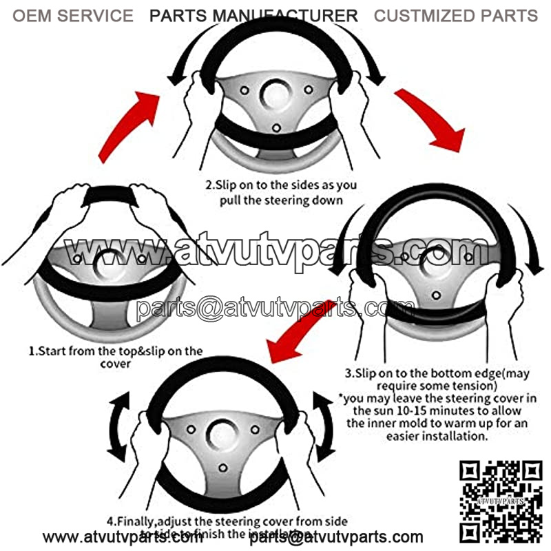 Hearts Flower Steering Wheel Cover Non Slip Protect The Original Steering Wheel from Wear, for Cars to Suvs and Atvs, Then Trucks - Image 5