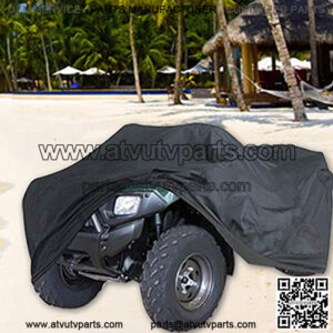 ATV Cover, 78x37ix41Inch Waterproof Heavy Duty ATV Cover,Black Four Wheeler Storage Cover,Outdoor UV Protection for ATV (L)