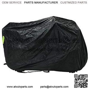 Kesoto Heavy Duty Ripstop Material M- Professional ATV Cover Four Wheel Cover for Four Wheels to Protect ATV from Sun Hail - M Black