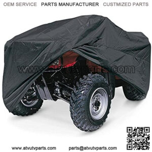 Super Heavy Duty 600 Denier Marine Grade Waterproof ATV Cover FITS UP to 100" L ATV Covers 4-Wheeler 4X4, Polaris, Suzuki, Yamaha, Kawasaki, Honda, ATV Rancher, Foreman, FOURTRAX