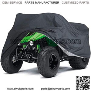 ATV Cover Waterproof Quad ATC 4 Wheeler Covers All Season Outdoor ATV Protection Covers Replacement for Kawasaki Yamaha Suzuki Honda Polaris (XXL: 86.61x38.58x41.73IN/ 220x98x106CM)
