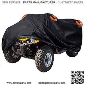 Waterproof ATV Cover - ATV Quad Windproof Covers ATC Rain Cover UV Protects 7 Wheeler for Polaris Sportsman Yamaha Grizzly Wolverine YFZ Honda Sportrax TRX Kawasaki