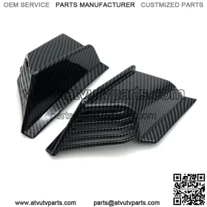Wing Spoiler Auto Parts Waterproof 2 Pcs Car Accessories Carbon Fiber Black (For: More than one vehicle)
