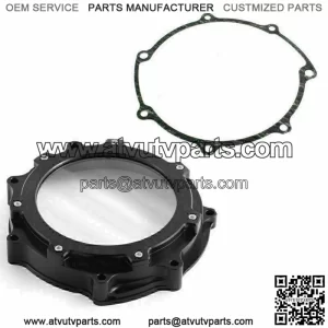Aluminum Billet Black Clutch Cover & Gasket for Yamaha YFZ450R SE 2006-2023