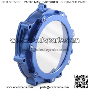 Blue Billet Clear Clutch Cover 5TG-15415-00-00 For Yamaha YFZ 450R SE 06-23