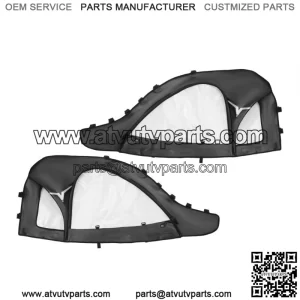 UTV Cab Enclosures Soft Upper Door Set for CFMOTO ZFORCE 950 2020-2022