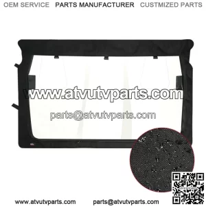For Yamaha Rhino 450 /600 /700 78637 UTV Rear Window Shield Black Waterproof