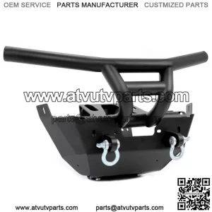 For Can-Am Maverick X3 17-23 Winch Ready Front Bumper W/ D-Rings Brush Guard