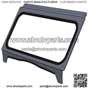 Kawasaki Teryx 2014 - 2015 & Teryx 4 2012 - 2015 glass windshield frame (For: Kawasaki Teryx 800)