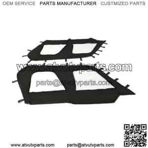 Soft Upper Door Enclosure Set For 2012-2021 Kawasaki Teryx4 4 seat UTV models (For: Kawasaki Teryx4 800)