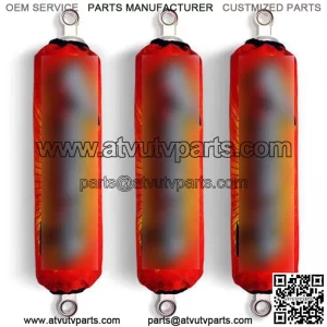 Red Shock Covers Honda Racing TRX 250 TRX 300 TRX 400 EX TRX400 X (Set of 3) (For: Honda FourTrax 200)