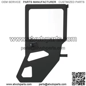 Polaris 2883634 Black Canvas Zip Window Rear Doors 2019-2020 Ranger Crew XP 1000 OEM