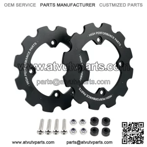 Dual Sprocket Guard Chain Protector For Yamaha Raptor 700 YFM700 2006-2024 Black