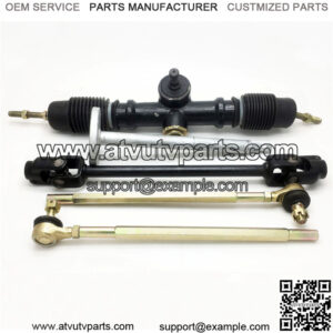 Steering Wheel assembly Tie Rod Rack Adjustable Shaft Kits Fit for Go Kart ATV UTV 110cc 125cc 140cc 150cc