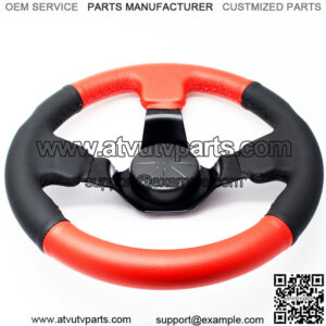 300mm steering wheel (Red black)