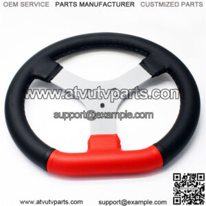 320mm 3 hole -B steering wheel (red black)