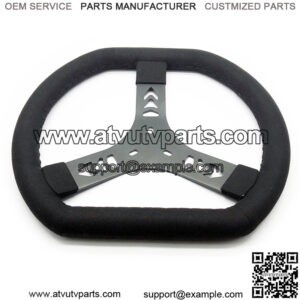 Aluminium and Leather(cattlehide) wrap 320mm  steering wheel