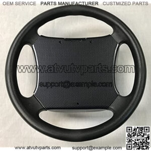 Yamaha Golf Cart Steering Wheel Scorecard Cover in Carbon Fiber(FITS G14, 16, 19, 22 and Some Drive Models)