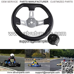 Off-Road Kart Steering Wheel 270mm 3 Spokes Vehicle PU Foam Interior Steering Wheel For Go Kart