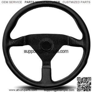 MCL35BK1B Steering Wheel (Monte Carlo 350 Leather Black Stitch), 1 Pack