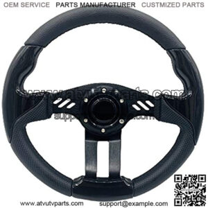 12.5 Inch Golf Cart Steering Wheel Carbon Fiber For Golf Cart Club Car DS & Precedent, EZGO TXT/RXV Yamaha (5115F)