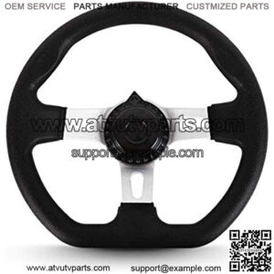 Steering Wheel 270mm lassic Hardware Accessories Interior With Holes Durable For Go Kart Replacement Vehicle Universal 3 Spokes PU Foam