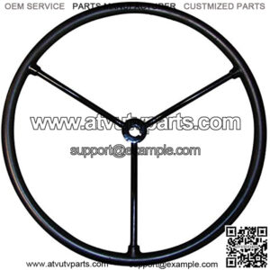 1704-1017 Steering Wheel, Red