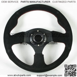 ST-012S 320mm Sport Suede Steering Wheel Race