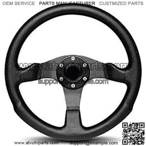 COM35BK0B Competition 350 mm Leather Steering Wheel,Black