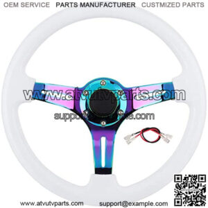 Steering Wheel 14in 6?Hole Racing Steering Wheel Colorful Spoke ABS Drifting Wheel Universal Replacement Car Modified Accessory for 6 hole steering wheel quick release steering wheel drifting c