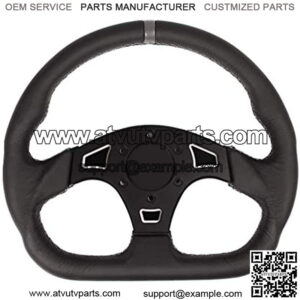 100005SW1131-Ballistic D V2 Steering Wheel- Grey STI/Raw PLT