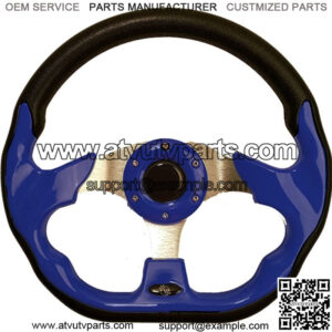 Blue 12.5" Golf Cart Steering Wheel
