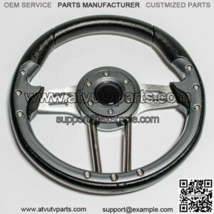 Carbon Fiber Volt Golf Cart Steering Wheel 13 Inch for EZGO, Club Car and Yamaha