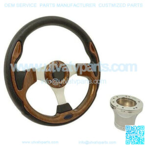 Club Car Precedent Golf Cart Rally Steering Wheel Kit - 12.5"
