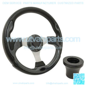 Club Car DS Golf Cart Rally Steering Wheel Kit - 12.5" (1982+)