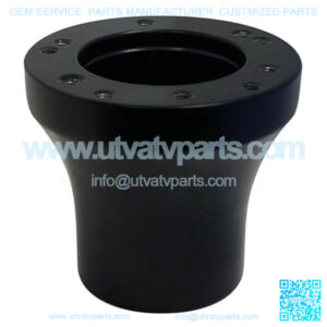 EZGO (All) / Club Car DS (Pre-1984) Golf Cart Steering Wheel Adapter - (Satin Black)