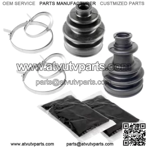 Rear Axle Inner Outer LH RH CV Boot Kit for Polaris Sportsman 570 6X6 2018-2020 (For: Polaris Sportsman 570)