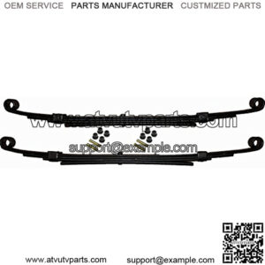 Plus Carts Club Car Precedent Golf Cart Heavy Duty Rear Leaf Spring Set with Bushings for All 2004-Up (4 Leaf Design)
