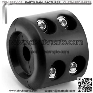 Rubber Stopper Compatible with KFI ATV Winch Cable. Protects Towing Hook, Synthetic Rope, Cable Line from Wear or Damage Fairlead, Hawse, Bumper. Quick Easy Installation, Screws and Tools Included.