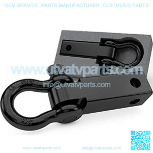 Shackle Hitch Receiver, Best Towing Accessories for Trucks & Jeeps, Connect Your Tow Strap for Vehicle Recovery, Mounts to 2 Receivers (2" Hitch Receiver)